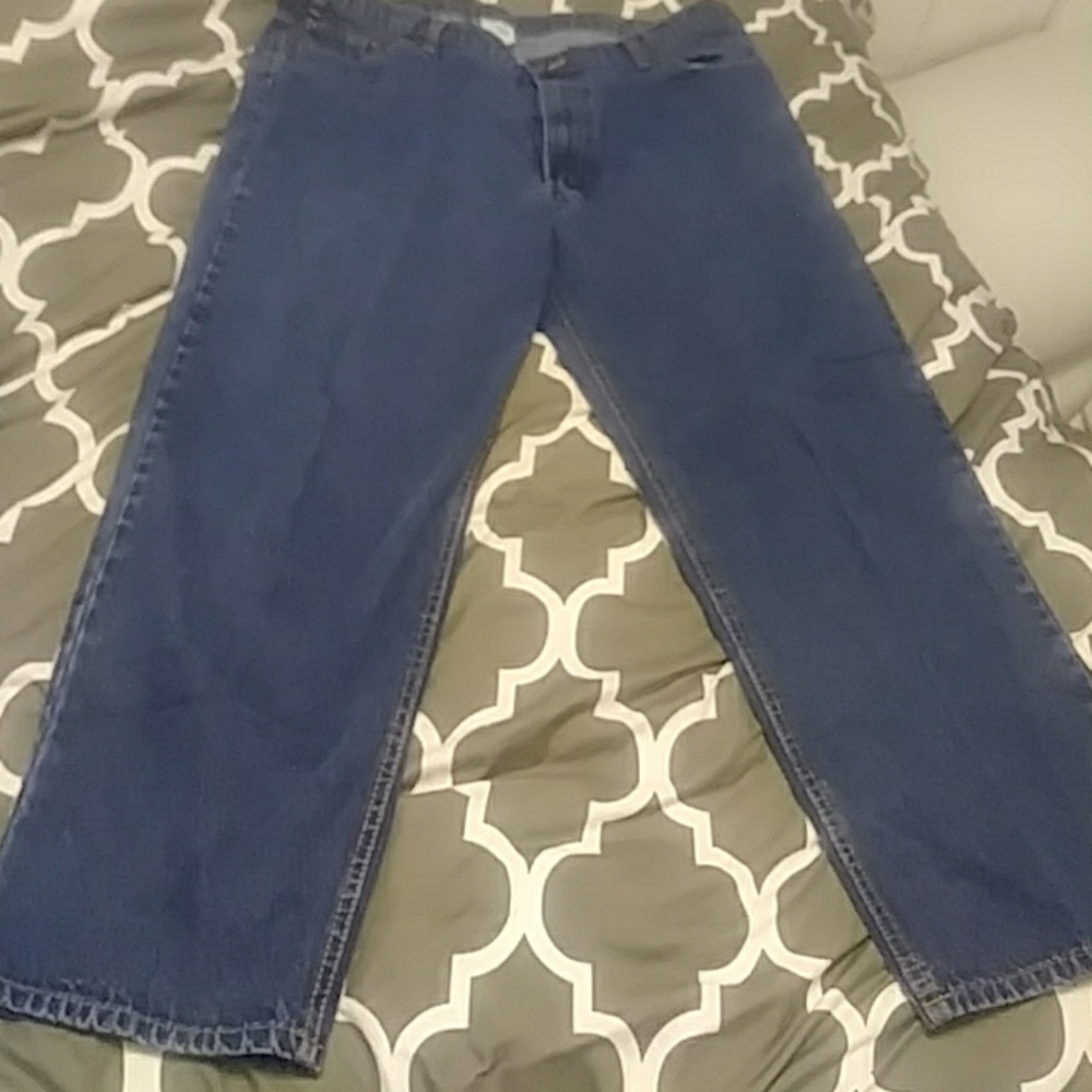 Two pair men's full blue brand jeans 40x30